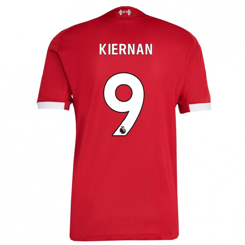 Danxen Hombre Camiseta Leanne Kiernan #9 Rojo Blanco 1ª Equipación 2025/26 La Camisa México