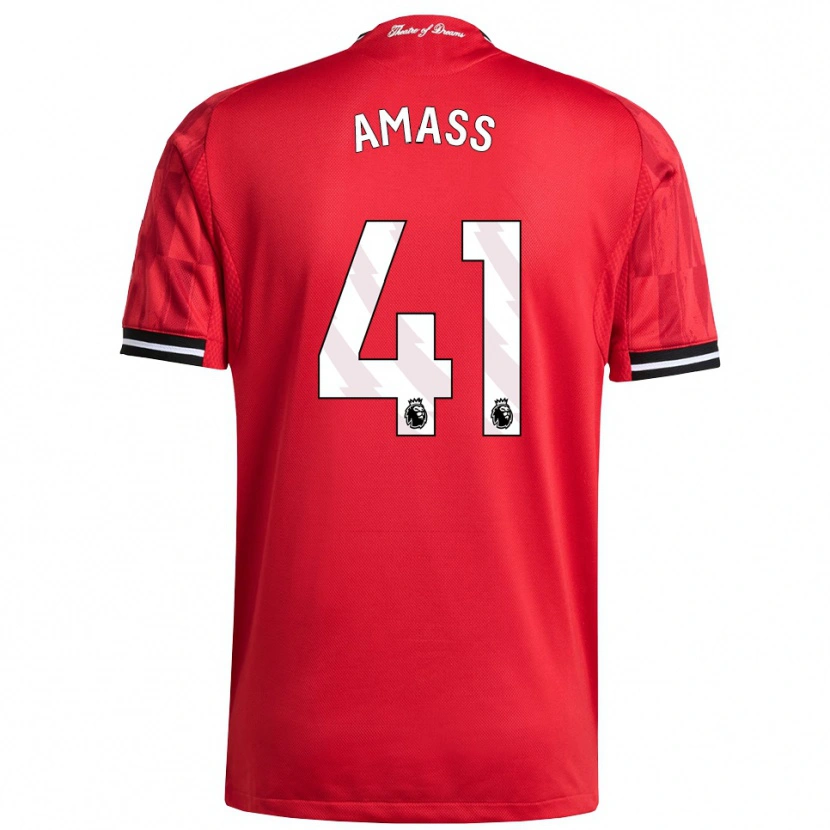 Danxen Hombre Camiseta Harry Amass #41 Rojo Negro Blanco 1ª Equipación 2025/26 La Camisa México