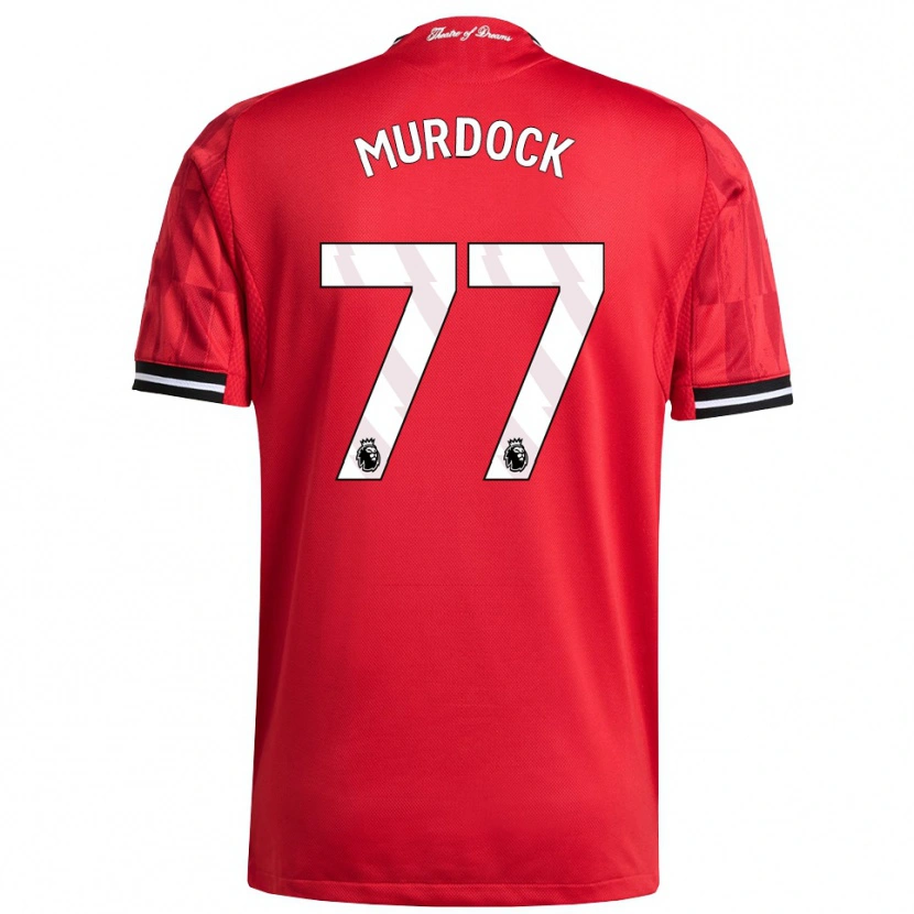 Danxen Hombre Camiseta Will Murdock #77 Rojo Negro Blanco 1ª Equipación 2025/26 La Camisa México