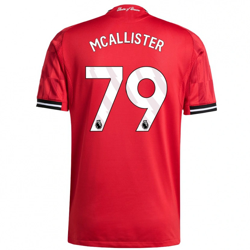 Danxen Hombre Camiseta Finley Mcallister #79 Rojo Negro Blanco 1ª Equipación 2025/26 La Camisa México