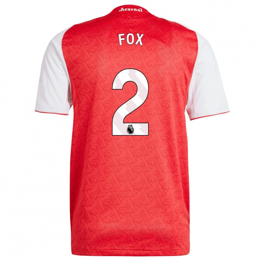 Danxen Hombre Camiseta Emily Fox #2 Rojo Blanco 1ª Equipación 2025/26 La Camisa México