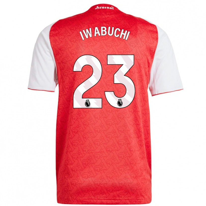 Danxen Hombre Camiseta Mana Iwabuchi #23 Rojo Blanco 1ª Equipación 2025/26 La Camisa México