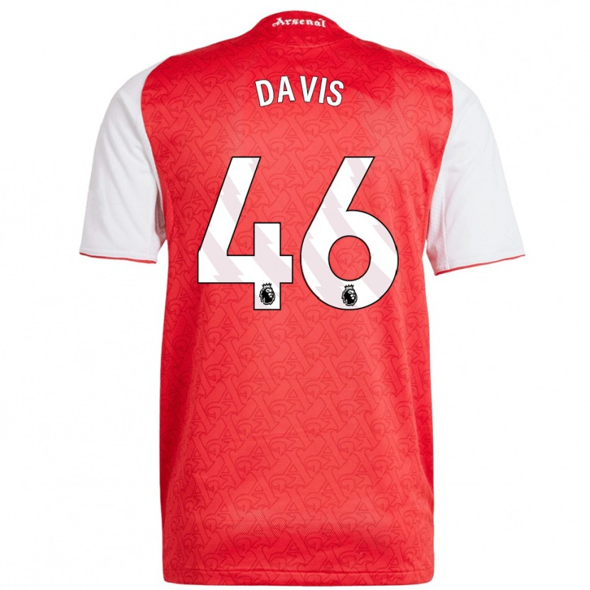 Danxen Hombre Camiseta Timi Davis #46 Rojo Blanco 1ª Equipación 2025/26 La Camisa México