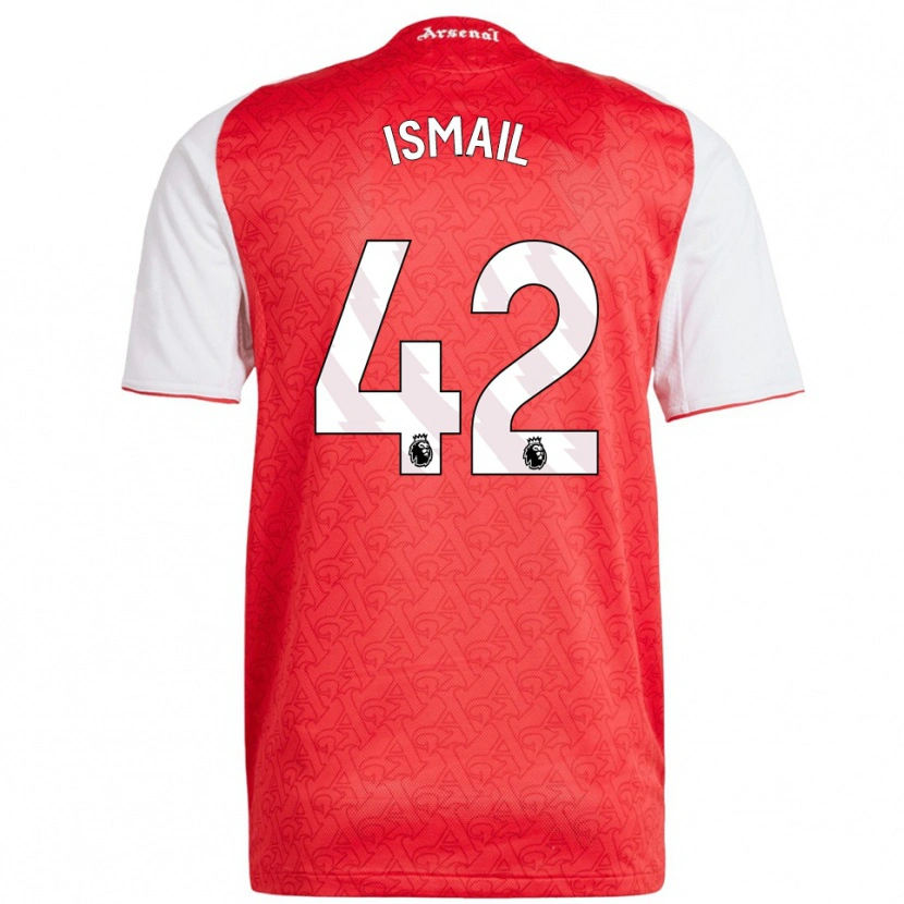 Danxen Hombre Camiseta Cam'ron Ismail #42 Rojo Blanco 1ª Equipación 2025/26 La Camisa México