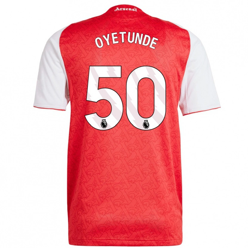 Danxen Hombre Camiseta Daniel Oyetunde #50 Rojo Blanco 1ª Equipación 2025/26 La Camisa México