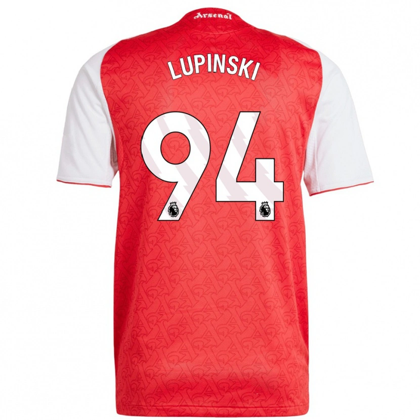 Danxen Hombre Camiseta Remi Lupinski #94 Rojo Blanco 1ª Equipación 2025/26 La Camisa México