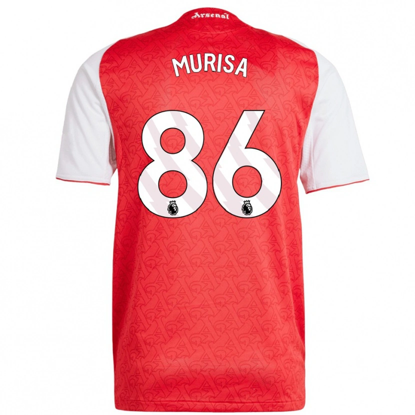 Danxen Hombre Camiseta Teshaun Murisa #86 Rojo Blanco 1ª Equipación 2025/26 La Camisa México