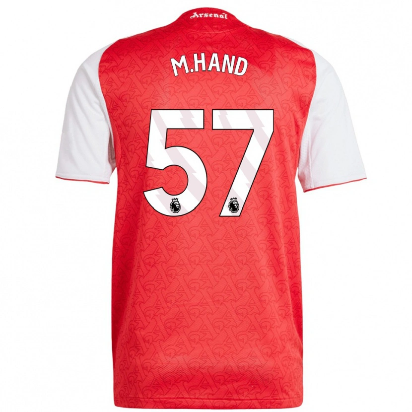 Danxen Hombre Camiseta Ismail Oulad M'hand #57 Rojo Blanco 1ª Equipación 2025/26 La Camisa México