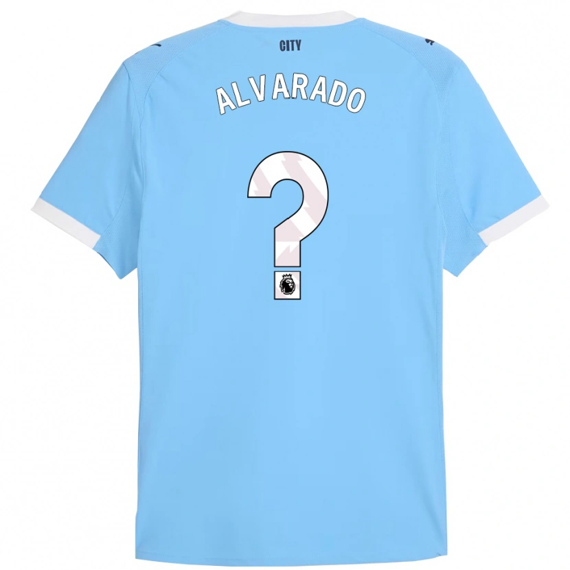 Danxen Hombre Camiseta Lucas Alvarado #0 Celeste Blanco 1ª Equipación 2025/26 La Camisa México