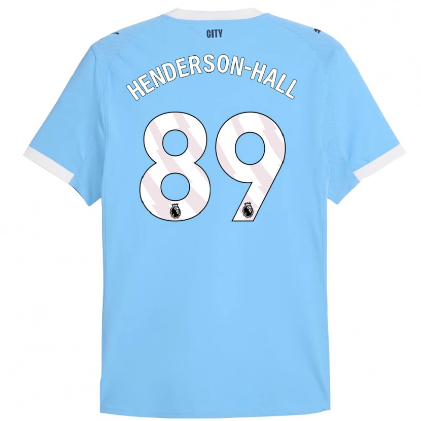 Danxen Hombre Camiseta Matty Henderson-Hall #89 Celeste Blanco 1ª Equipación 2025/26 La Camisa México