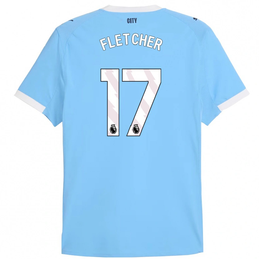 Danxen Hombre Camiseta Luca Fletcher #17 Celeste Blanco 1ª Equipación 2025/26 La Camisa México