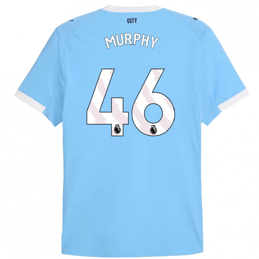 Danxen Hombre Camiseta Lily Murphy #46 Celeste Blanco 1ª Equipación 2025/26 La Camisa México