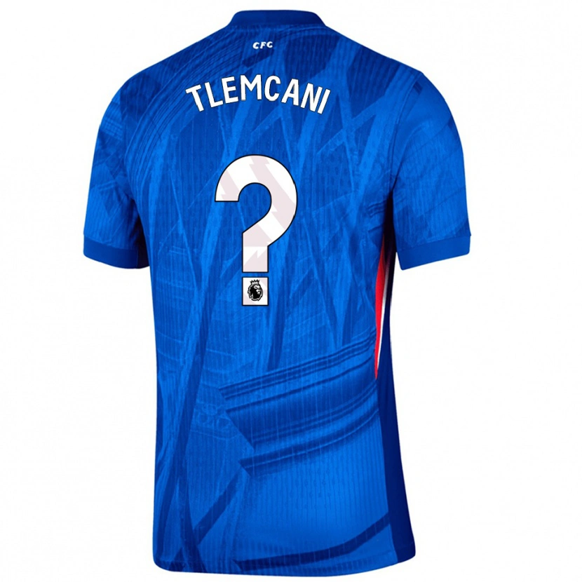 Danxen Hombre Camiseta Sami Tlemcani #0 Azul Blanco 1ª Equipación 2025/26 La Camisa México