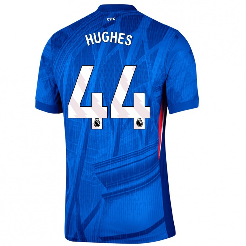 Danxen Hombre Camiseta Brodi Hughes #44 Azul Blanco 1ª Equipación 2025/26 La Camisa México