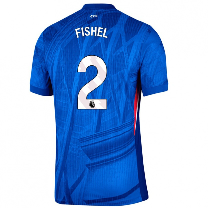 Danxen Hombre Camiseta Mia Fishel #2 Azul Blanco 1ª Equipación 2025/26 La Camisa México
