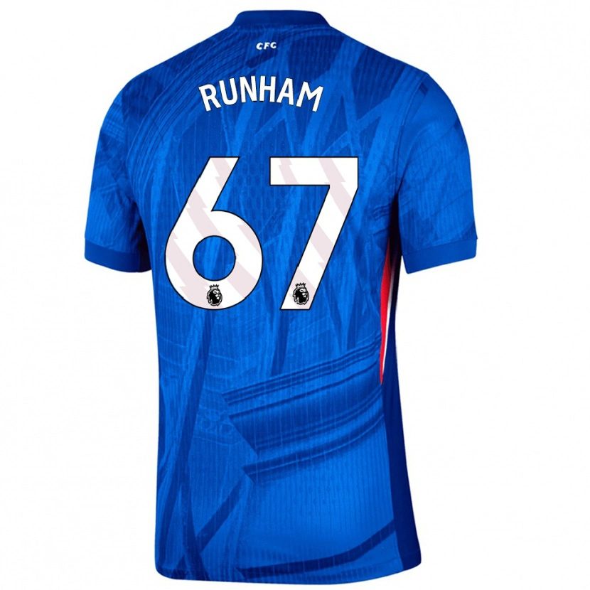 Danxen Hombre Camiseta Frankie Runham #67 Azul Blanco 1ª Equipación 2025/26 La Camisa México