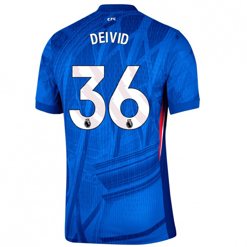 Danxen Hombre Camiseta Deivid Washington #36 Azul Blanco 1ª Equipación 2025/26 La Camisa México