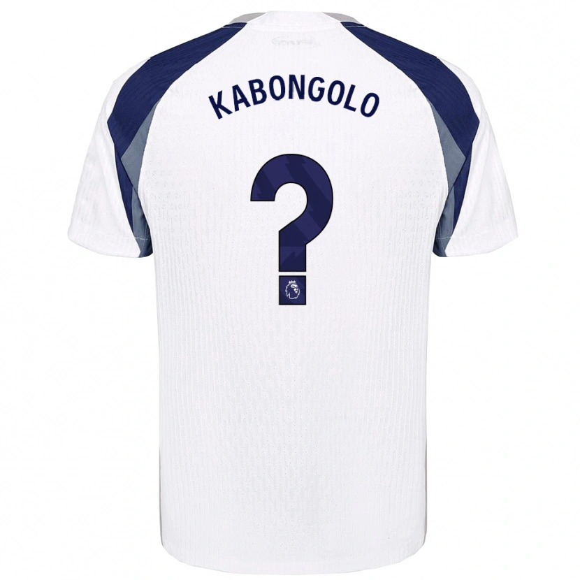 Danxen Hombre Camiseta Melvyn Kabongolo #0 Blanco Marino 1ª Equipación 2025/26 La Camisa México