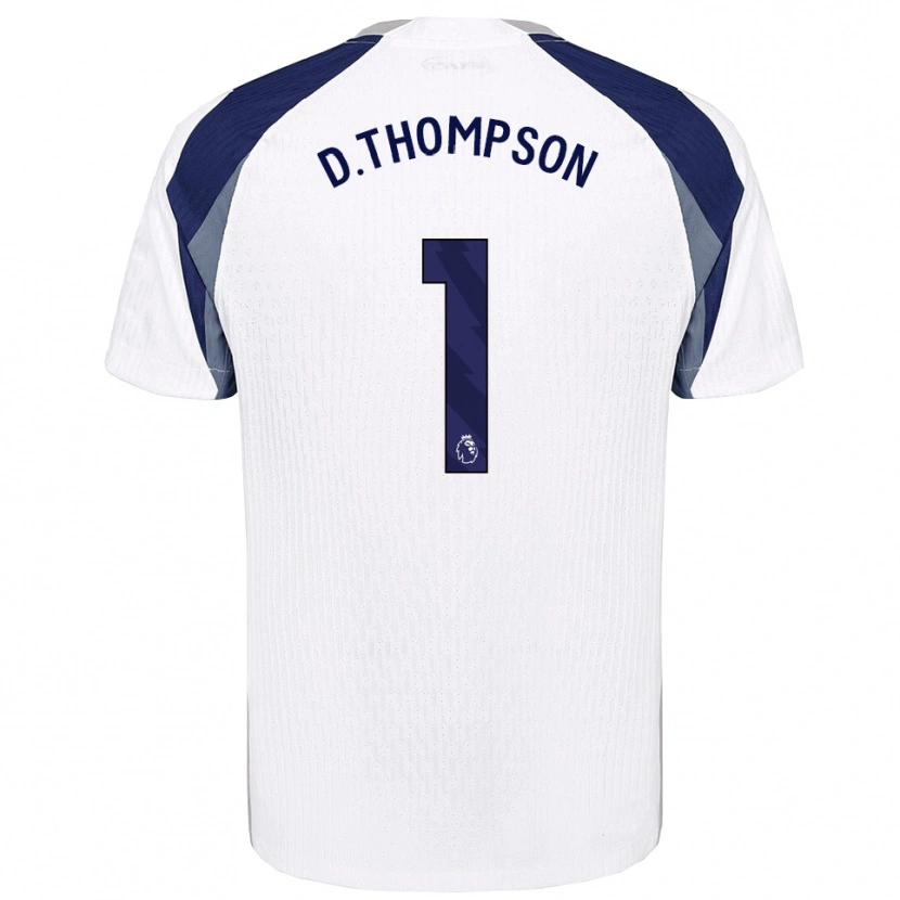 Danxen Hombre Camiseta Dylan Thompson #1 Blanco Marino 1ª Equipación 2025/26 La Camisa México