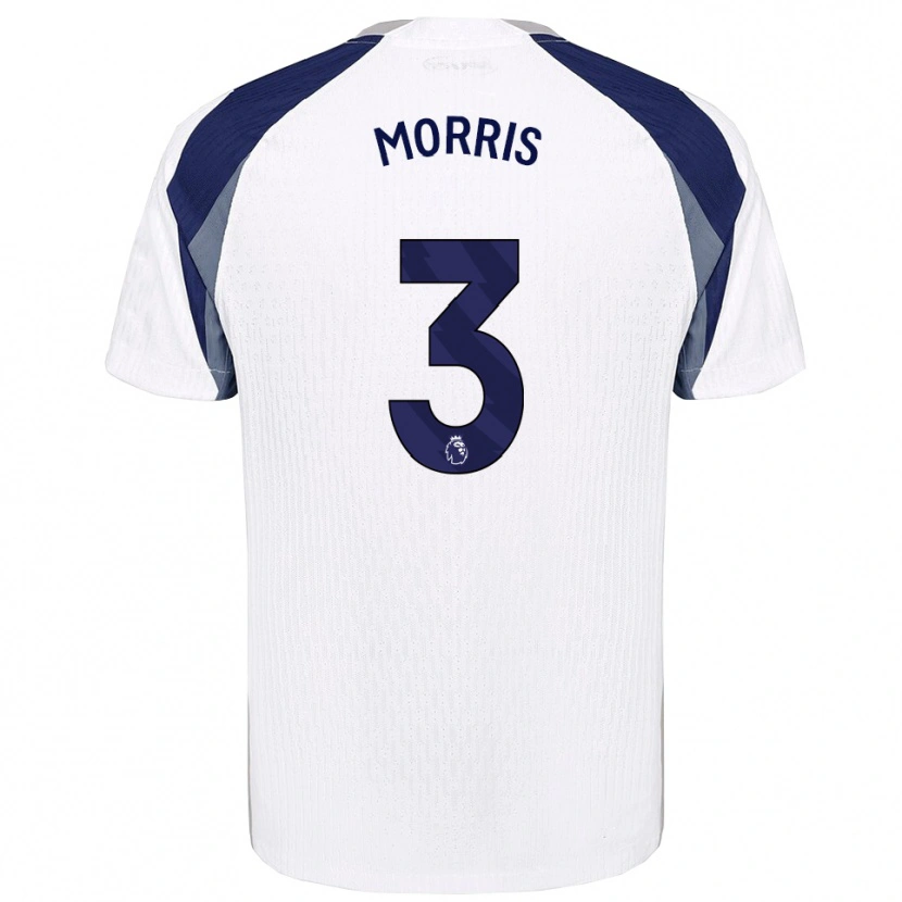 Danxen Hombre Camiseta Ella Morris #3 Blanco Marino 1ª Equipación 2025/26 La Camisa México