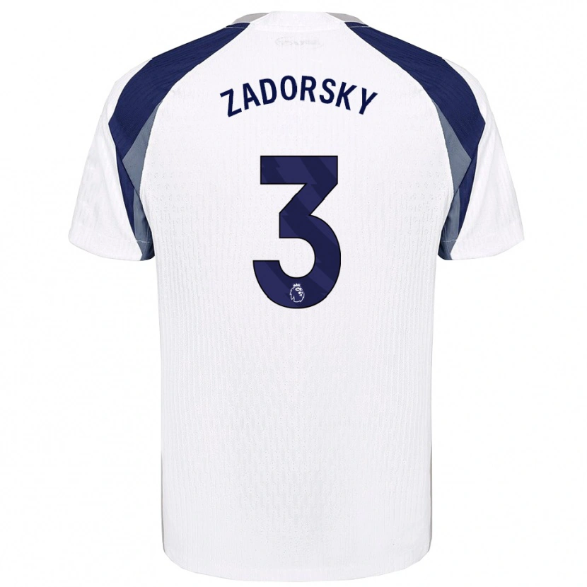 Danxen Hombre Camiseta Shelina Zadorsky #3 Blanco Marino 1ª Equipación 2025/26 La Camisa México