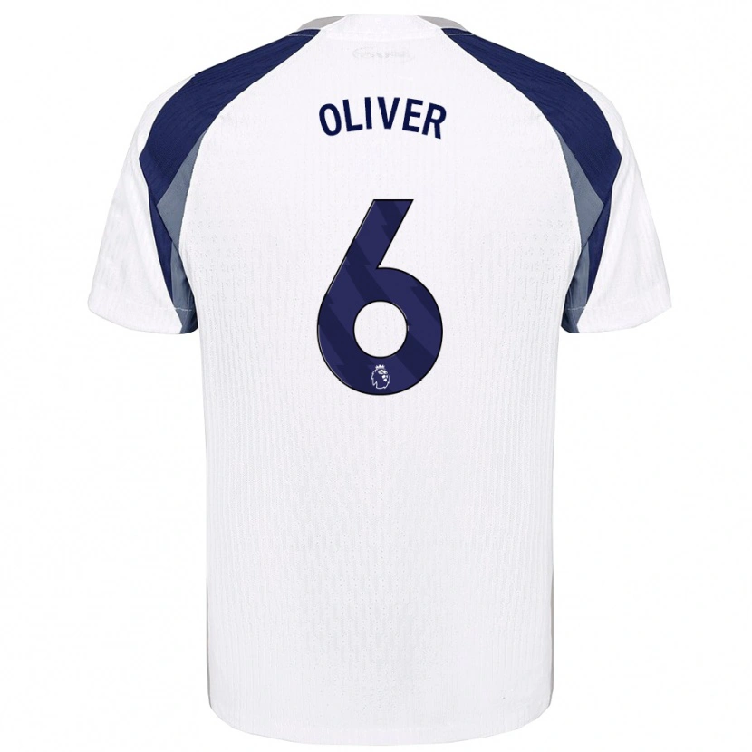 Danxen Hombre Camiseta Dexter Oliver #6 Blanco Marino 1ª Equipación 2025/26 La Camisa México