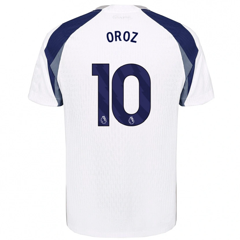 Danxen Hombre Camiseta Maite Oroz #10 Blanco Marino 1ª Equipación 2025/26 La Camisa México