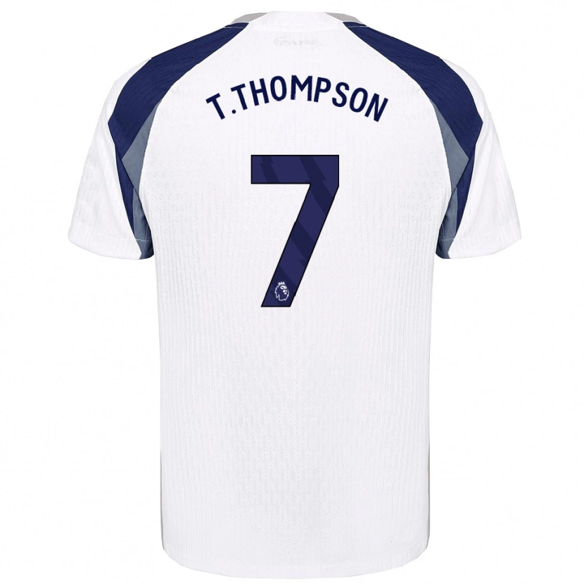 Danxen Hombre Camiseta Tynan Thompson #7 Blanco Marino 1ª Equipación 2025/26 La Camisa México