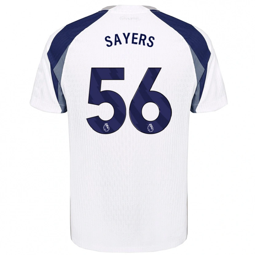 Danxen Hombre Camiseta Charlie Sayers #56 Blanco Marino 1ª Equipación 2025/26 La Camisa México