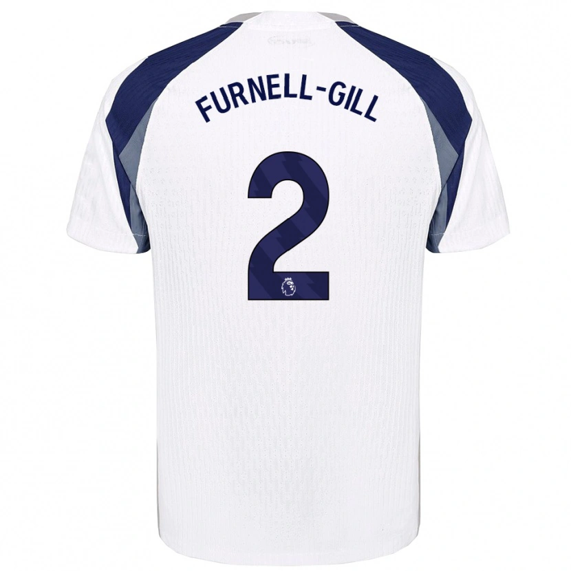 Danxen Hombre Camiseta Luca Furnell-Gill #2 Blanco Marino 1ª Equipación 2025/26 La Camisa México