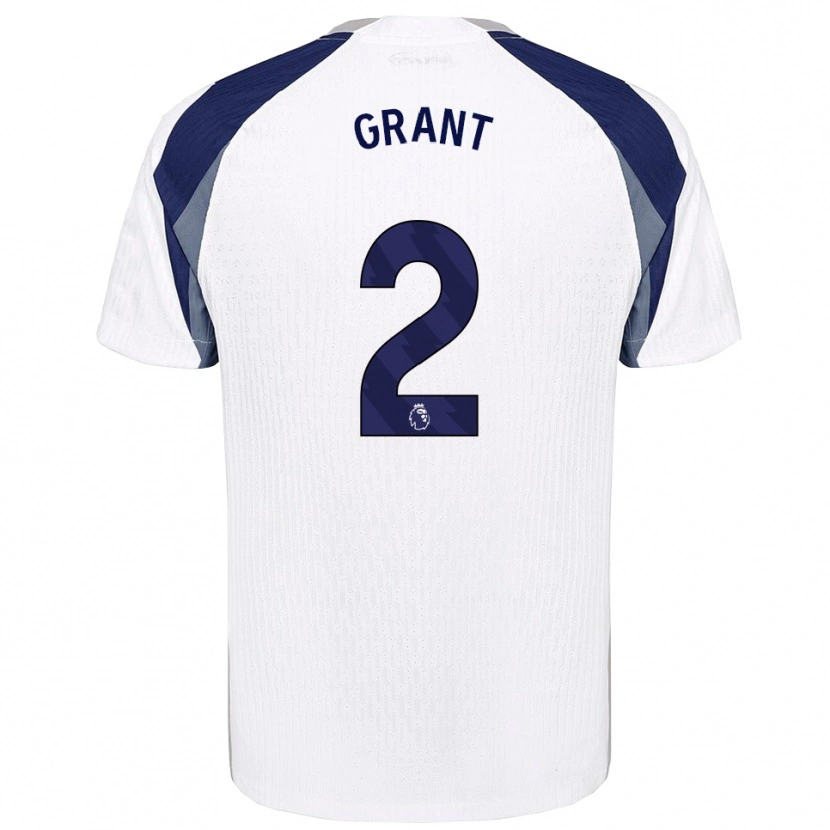 Danxen Hombre Camiseta Charlotte Grant #2 Blanco Marino 1ª Equipación 2025/26 La Camisa México
