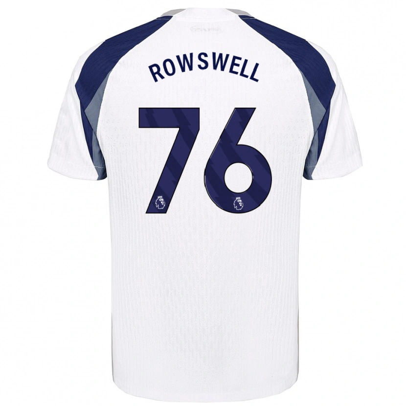 Danxen Hombre Camiseta James Rowswell #76 Blanco Marino 1ª Equipación 2025/26 La Camisa México