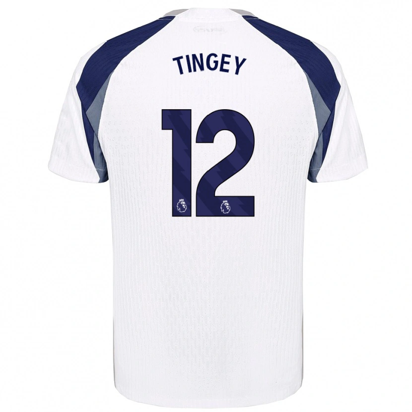 Danxen Hombre Camiseta Tyler Tingey #12 Blanco Marino 1ª Equipación 2025/26 La Camisa México