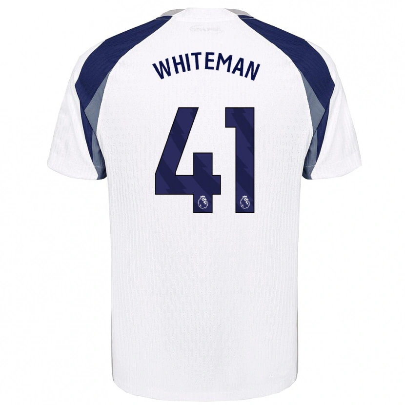 Danxen Hombre Camiseta Alfie Whiteman #41 Blanco Marino 1ª Equipación 2025/26 La Camisa México