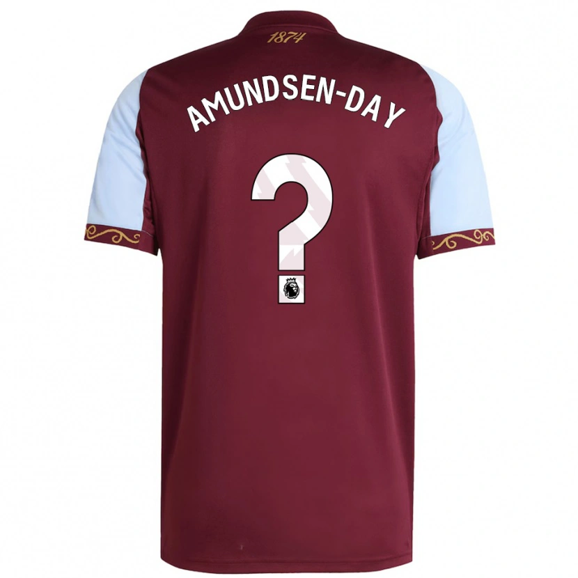 Danxen Hombre Camiseta Ethan Amundsen-Day #0 Borgoña Celeste 1ª Equipación 2025/26 La Camisa México