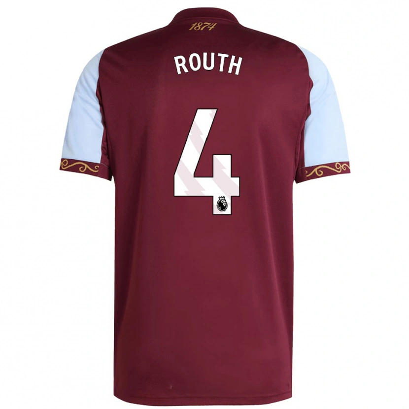 Danxen Hombre Camiseta Leon Routh #4 Borgoña Celeste 1ª Equipación 2025/26 La Camisa México