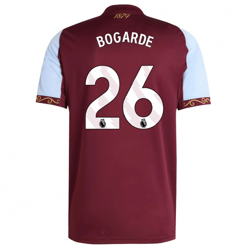 Danxen Hombre Camiseta Lamare Bogarde #26 Borgoña Celeste 1ª Equipación 2025/26 La Camisa México