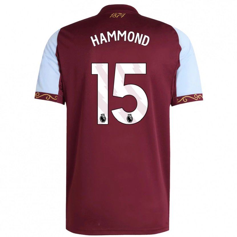 Danxen Hombre Camiseta Rio Hammond #15 Borgoña Celeste 1ª Equipación 2025/26 La Camisa México