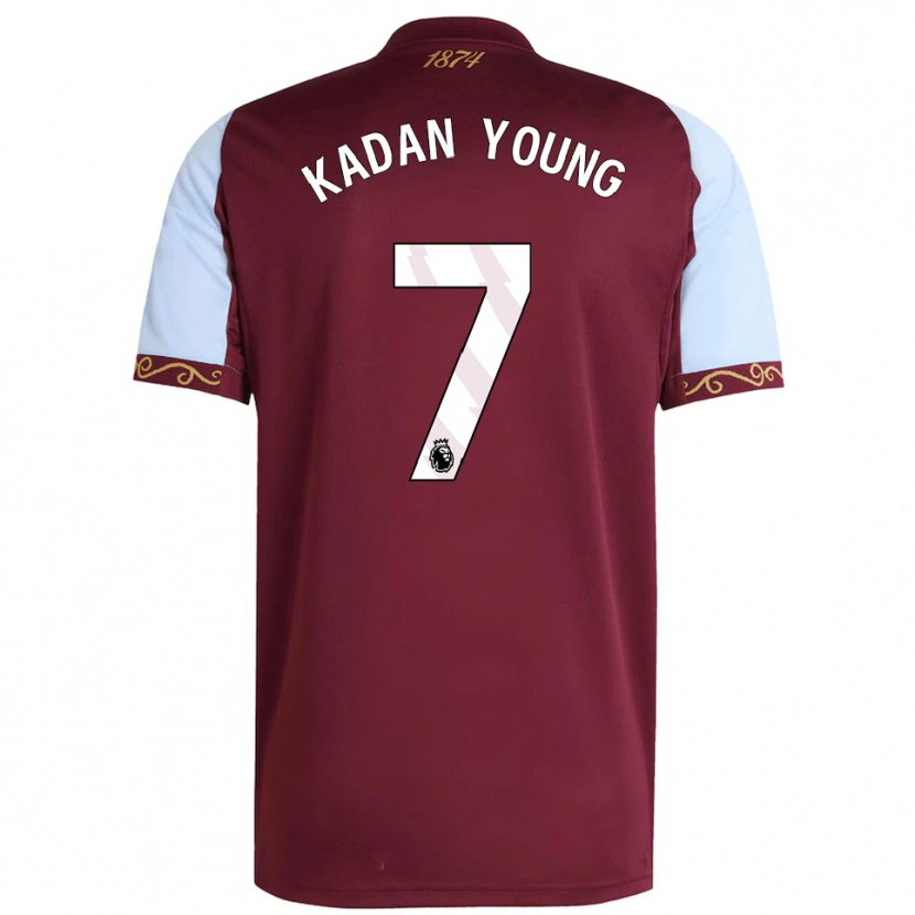 Danxen Hombre Camiseta Kadan Young #7 Borgoña Celeste 1ª Equipación 2025/26 La Camisa México