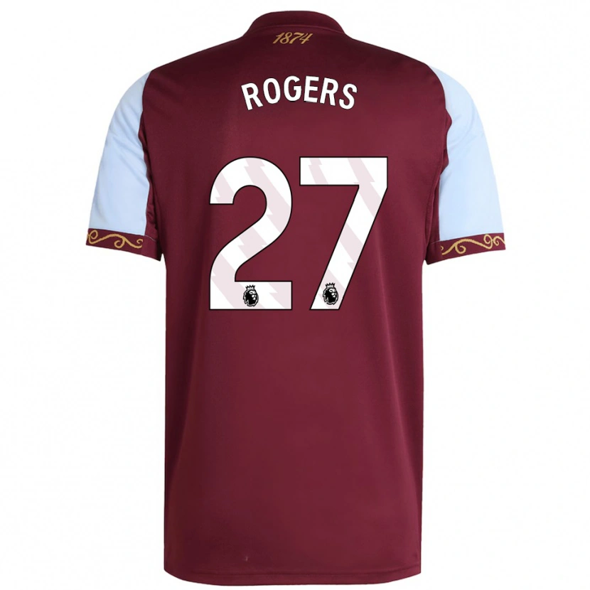 Danxen Hombre Camiseta Morgan Rogers #27 Borgoña Celeste 1ª Equipación 2025/26 La Camisa México