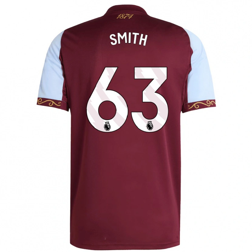 Danxen Hombre Camiseta Kerr Smith #63 Borgoña Celeste 1ª Equipación 2025/26 La Camisa México