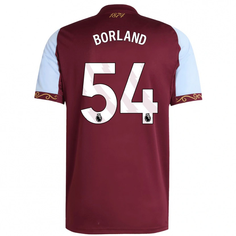 Danxen Hombre Camiseta Aidan Borland #54 Borgoña Celeste 1ª Equipación 2025/26 La Camisa México