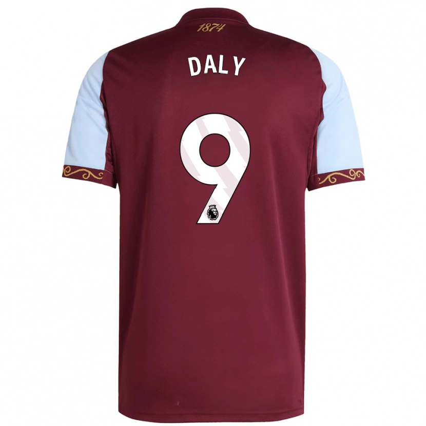Danxen Hombre Camiseta Rachel Daly #9 Borgoña Celeste 1ª Equipación 2025/26 La Camisa México