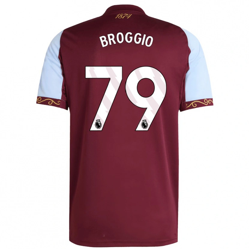Danxen Hombre Camiseta Ben Broggio #79 Borgoña Celeste 1ª Equipación 2025/26 La Camisa México