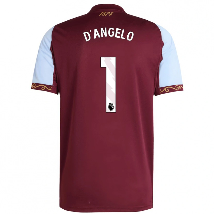 Danxen Hombre Camiseta Sabrina D'angelo #1 Borgoña Celeste 1ª Equipación 2025/26 La Camisa México