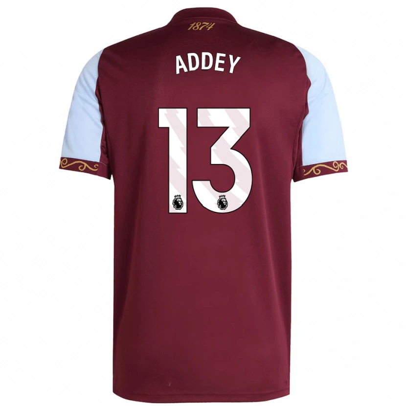 Danxen Hombre Camiseta Farid Addey #13 Borgoña Celeste 1ª Equipación 2025/26 La Camisa México