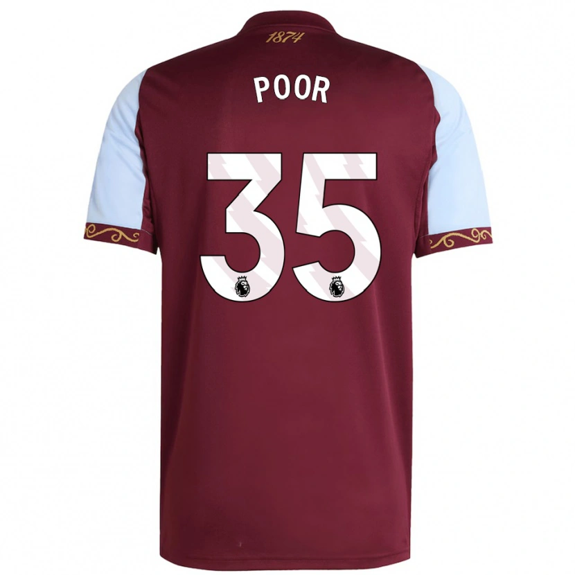 Danxen Hombre Camiseta Sophia Poor #35 Borgoña Celeste 1ª Equipación 2025/26 La Camisa México