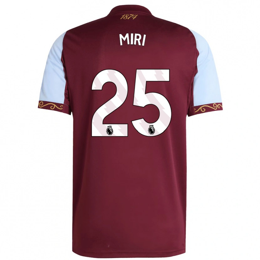 Danxen Hombre Camiseta Miri Taylor #25 Borgoña Celeste 1ª Equipación 2025/26 La Camisa México