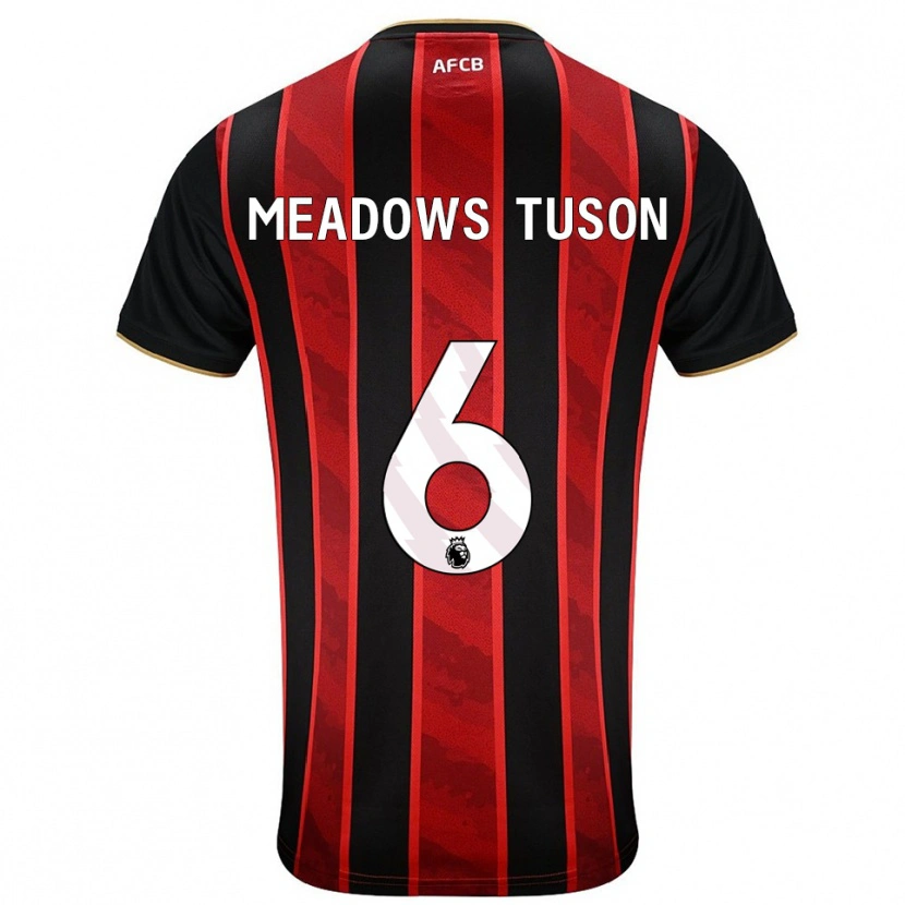 Danxen Hombre Camiseta Freya Meadows Tuson #6 Rojo Negro 1ª Equipación 2025/26 La Camisa México