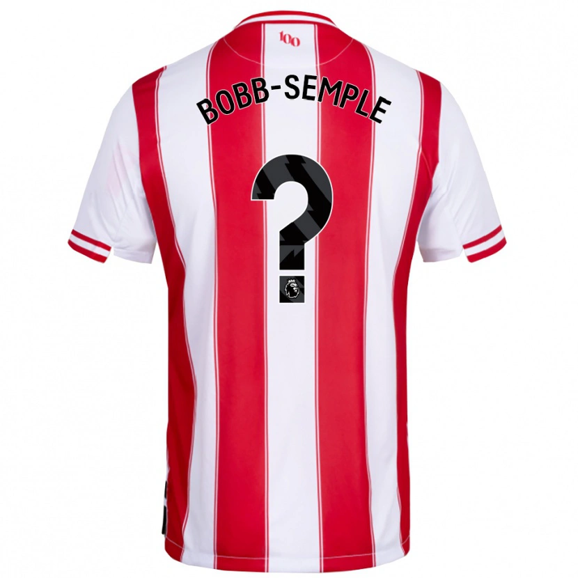 Danxen Hombre Camiseta Domeiro Bobb-Semple #0 Rojo Blanco 1ª Equipación 2025/26 La Camisa México